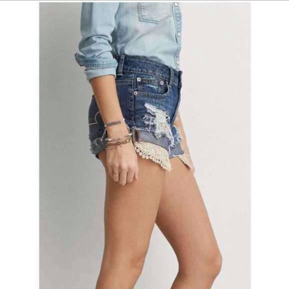 BNWT American Eagle Hi-Rise Festival Shorts - Picture 2 of 6
